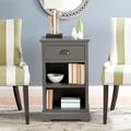 Griffin One Drawer Side Table in Grey - Safavieh AMH5719A