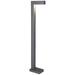 Strut 42" High Charcoal Finish LED Landscape Bollard Light