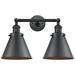 Appalachian 12"H Matte Black 2-Light Adjustable Wall Sconce