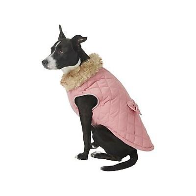 Frisco Mediumweight Aspen Insulated Quilted Dog & Cat Jacket with Bow, X-Large