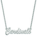 Women's Louisville Cardinals Sterling Silver Script Necklace