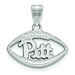 Women's Pitt Panthers Sterling Silver Logo Football Pendant