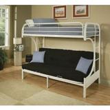 Eclipse Twin/Full/Futon Bunk Bed in White - Acme Furniture 02091W-W