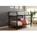 Cayelynn Full/Full Bunk Bed in Black - Acme Furniture 37390BK
