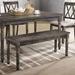 Claudia II Bench in Weathered Gray - Acme Furniture 71883