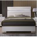 Naima II Eastern King Bed in White (High Gloss) - Acme Furniture 26767EK