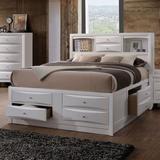 Ireland Queen Bed w/ Storage in White - Acme Furniture 21700Q