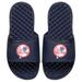 Youth ISlide Navy New York Yankees Personalized Primary Logo Slide Sandals