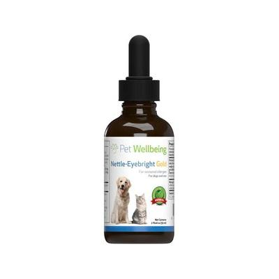 Pet Wellbeing Nettle-Eyebright Gold Bacon Flavored Liquid Allergy Supplement for Dogs & Cats, 2-oz bottle