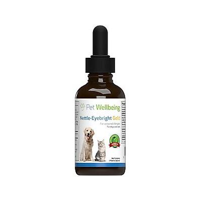 Pet Wellbeing Nettle-Eyebright Gold Bacon Flavored Liquid Allergy Supplement for Dogs & Cats, 2-oz bottle