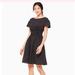 Kate Spade Dresses | Kate Spade Pin Dot Scallop Poplin Dress | Color: Black/White | Size: M