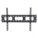 Symple Stuff Claudette Fixed Wall Mount Holds up to 132 lbs, Steel in Black | 16.9 H x 33.1 W x 1.5 D in | Wayfair LCD3023BLK