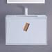 Orren Ellis Brady 30" Wall-Mounted Single Bathroom Vanity Set Wood/Plastic in Brown/White | 30 H x 30 W x 18 D in | Wayfair