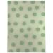 White 24 x 0.08 in Area Rug - Zoomie Kids Tuttle Power Loom Polyester Green Indoor Area Rug Polyester | 24 W x 0.08 D in | Wayfair