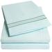 Charlton Home® Eagleville Striped Sheet Set Microfiber/Polyester in Blue | Queen | Wayfair E74077C6A45546BD946B7C99059F051D