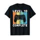 10. Geburtstag Jungen Gamer Level 10 Complete 10 Jahre T-Shirt