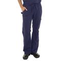 KOI mens601BTJames Elastic-Waist Men's Big & Tall Scrub Pants with Zip Fly and Drawstring Waist Medical Scrubs Pants - Blue - Medium Tall