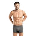 HANRO Men's Cotton Essentials 2 Pack Boxer Brief with Covered Waistband, Coal Melange, XL (Pack of 2)