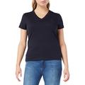 Tommy Hilfiger - Women's Heritage V Neck Tee - Womens T Shirts - Tommy Hilfiger Women - V Neck T Shirt - Blue - Size XL