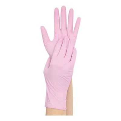 Franz Mensch 100 Nitril »Safe Light« Einmalhandschuhe L pink, puderfrei pink Image