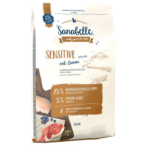 2 x 10kg Sensitive mit Lamm Sanabelle Katzenfutter trocken