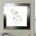 Rayne Mirrors Petite Wall Mounted Chalkboard Wood/Manufactured Wood in Brown | 22 H x 22 W x 0.75 D in | Wayfair W02/1818