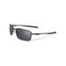 Oakley Square Wire Mens Sunglasses Matte Black Frame Black Iridium Polarized Lens OO4075-05