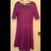 Lularoe Dresses | Lularoe Nicole Dress Size Xl | Color: Black/Purple | Size: Xl
