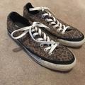 Converse Shoes | *Rare* Cheetah Print Converse With Zipper Detail | Color: Black/Brown | Size: 8.5