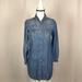 American Eagle Outfitters Dresses | Button Up Denim Dress Size Xs | Color: Blue | Size: Xs