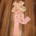 Ralph Lauren Matching Sets | Beautiful Ralph Lauren Girls Size 5 Outfit. | Color: Pink/White | Size: 5g