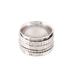Rotating Style,'Patterned Sterling Silver Spinner Ring from India'