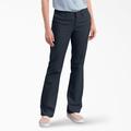 Dickies Women's Flex Slim Fit Bootcut Pants - Dark Navy Size 2 (FP121)