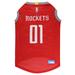 NBA Western Conference Mesh Jersey for Dogs, Small, Houston Rockets, Multi-Color