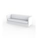 Vondom Ulm - Resin Outdoor Sofa - Basic Plastic in Gray/White | 32 H x 74.75 W x 32.25 D in | Wayfair 54135-WHITE