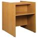 Stevens ID Systems Library Wood 48" Study Carrel Wood in White/Black | 48 H x 36 W x 45 D in | Wayfair 88552 Z48-024