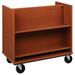 Stevens ID Systems Library Double-Sided Sloped-Shelf Book Cart, Wood in Red/Brown | 36 H x 36 W x 20 D in | Wayfair 88506 Z36-055