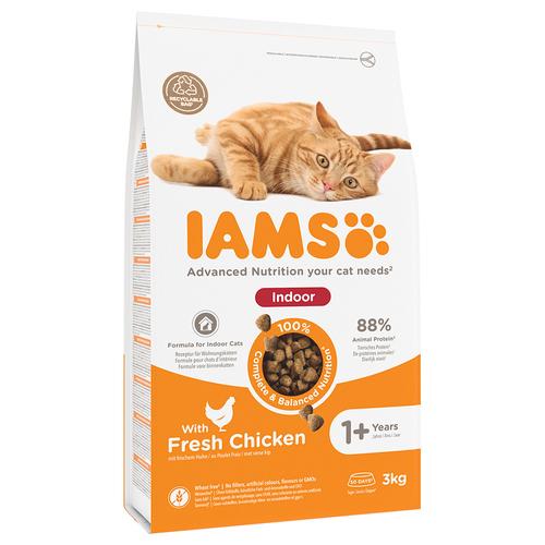 3kg IAMS Advanced Nutrition Indoor Cat mit Huhn Katzenfutter trocken