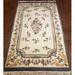 White 30 x 0.5 in Area Rug - Ophelia & Co. Nailsworth Floral Hand Knotted Wool Ivory Area Rug Wool | 30 W x 0.5 D in | Wayfair