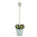 Charlton Home® Sharolyn Outdoor 1-Light 80" Lamp Post (full) Plastic/Metal in White | 80 H x 21 W x 21 D in | Wayfair