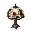 Astoria Grand Weissman 11.5" Table Lamp Glass/Metal in Brown/Gray/Green | 11.5 H x 7 W x 7 D in | Wayfair 46B8B8ADB2624575A2EAC4D13A345F62