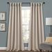 Lush Décor Insulated Knotted Tab Top Blackout Window Curtain Panels Wheat 52X84 Set - Lush Decor 16T004574