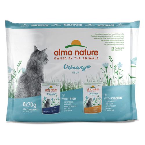 24x70g Almo Nature Holistic Urinary Help Fisch&Huhn Katzenfutter