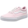 Vans Girl's Ward Sneaker, Canvas Chalk Pink, 4 UK