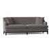 Duralee Cardiff Recessed Arm Sofa Polyester in Gray/Black/Brown | 38 H x 96 W x 34.5 D in | Wayfair WPG10-617-96.Black Walnut