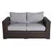 Red Barrel Studio® Woodham Modular Loveseat Olefin Fabric Included in Gray | 27 H x 65 W x 40 D in | Outdoor Furniture | Wayfair 608SM-LOVE