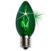 The Holiday Aisle® C9 Twinkle Transparent Bulb in Green | 1.18 H x 1.18 W x 2.63 D in | Wayfair BU-C9-TWK-GRN-7W-TD