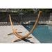 Bay Isle Home™ Vivere 15' Shirely Stable Solid Pine Arc Hammock Stand (450 lb Capacity) Wood in Brown/Green | 61 H x 45 W x 179 D in | Wayfair