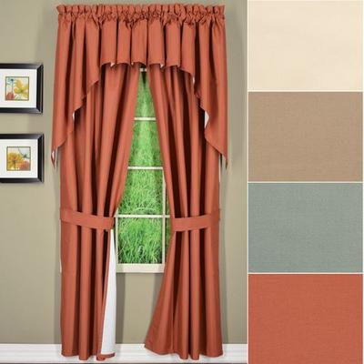 Newell Tailored Curtain Pair, 80 x 84, Rust