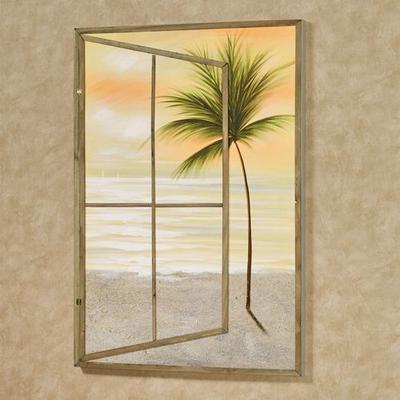 Paradise Dawn Canvas Wall Art Multi Warm , Multi Warm